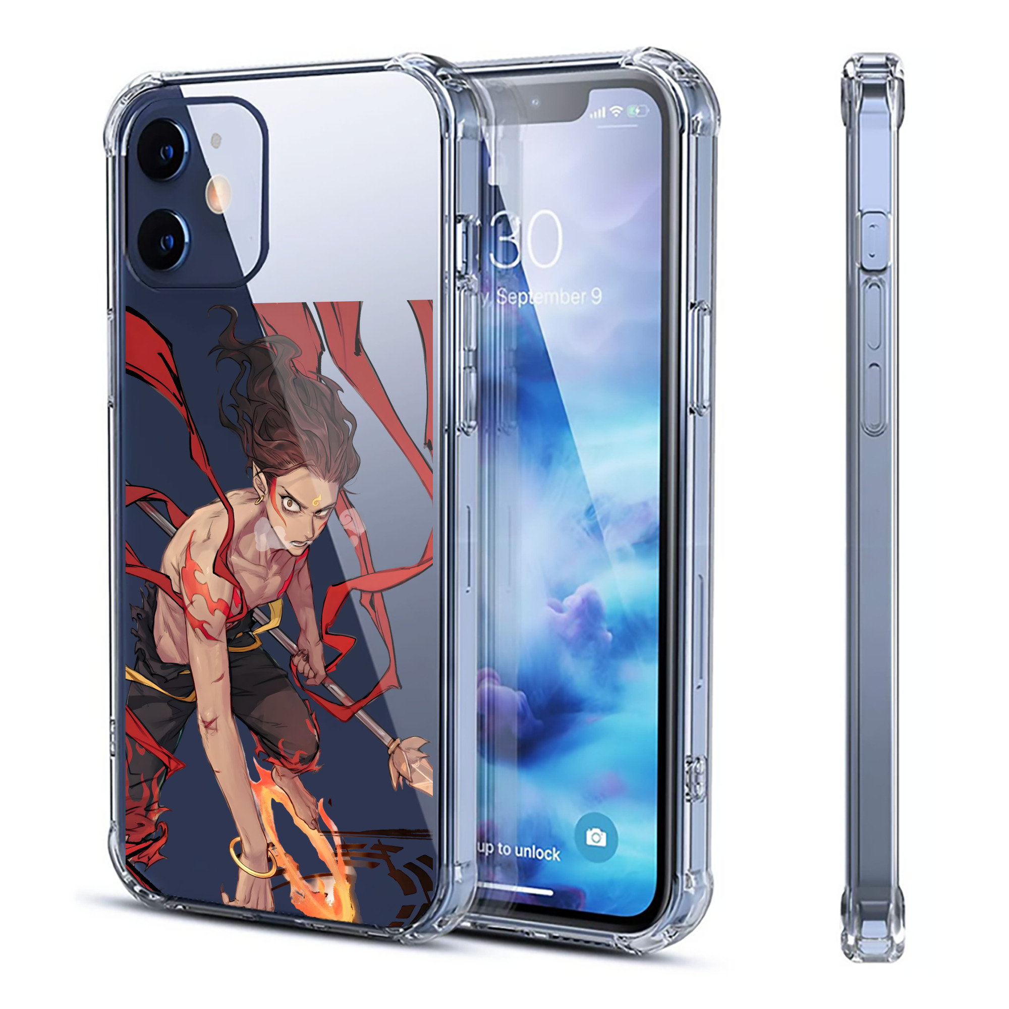 （画像用） Ne Zha 2 ナタ 魔童の大暴れ 【iPhone 12シリーズ対応】透明スマホケース（クリアソフトケース）